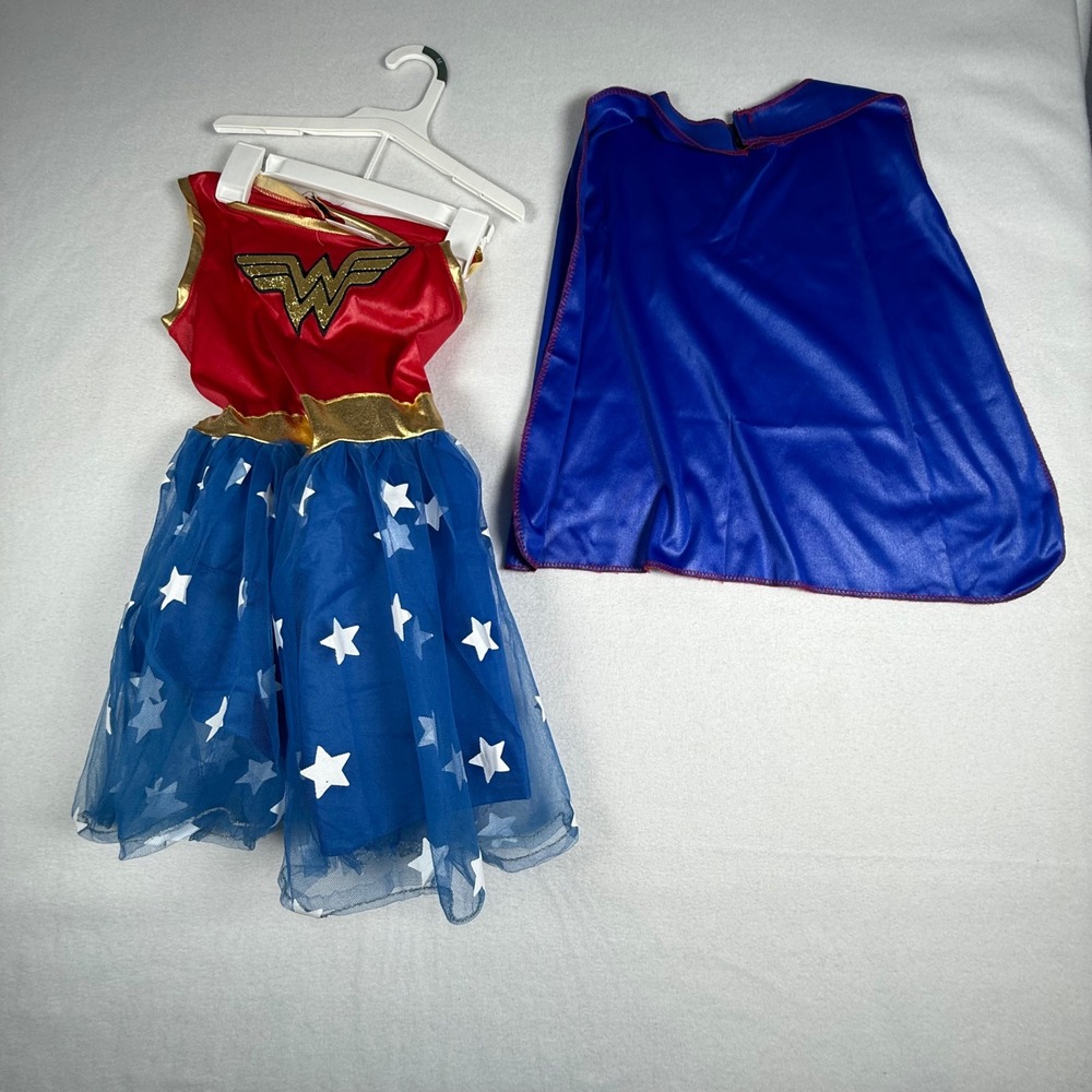 Wonder Woman Costume Dress Up‎ Outfit with Cape Toddler Kids Superhero